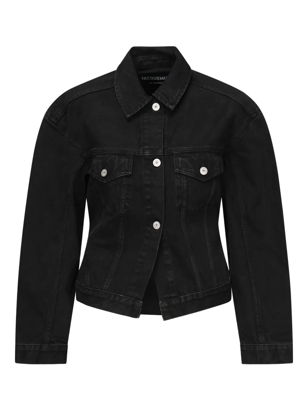 Jacquemus button-fastening denim jacket Zwart