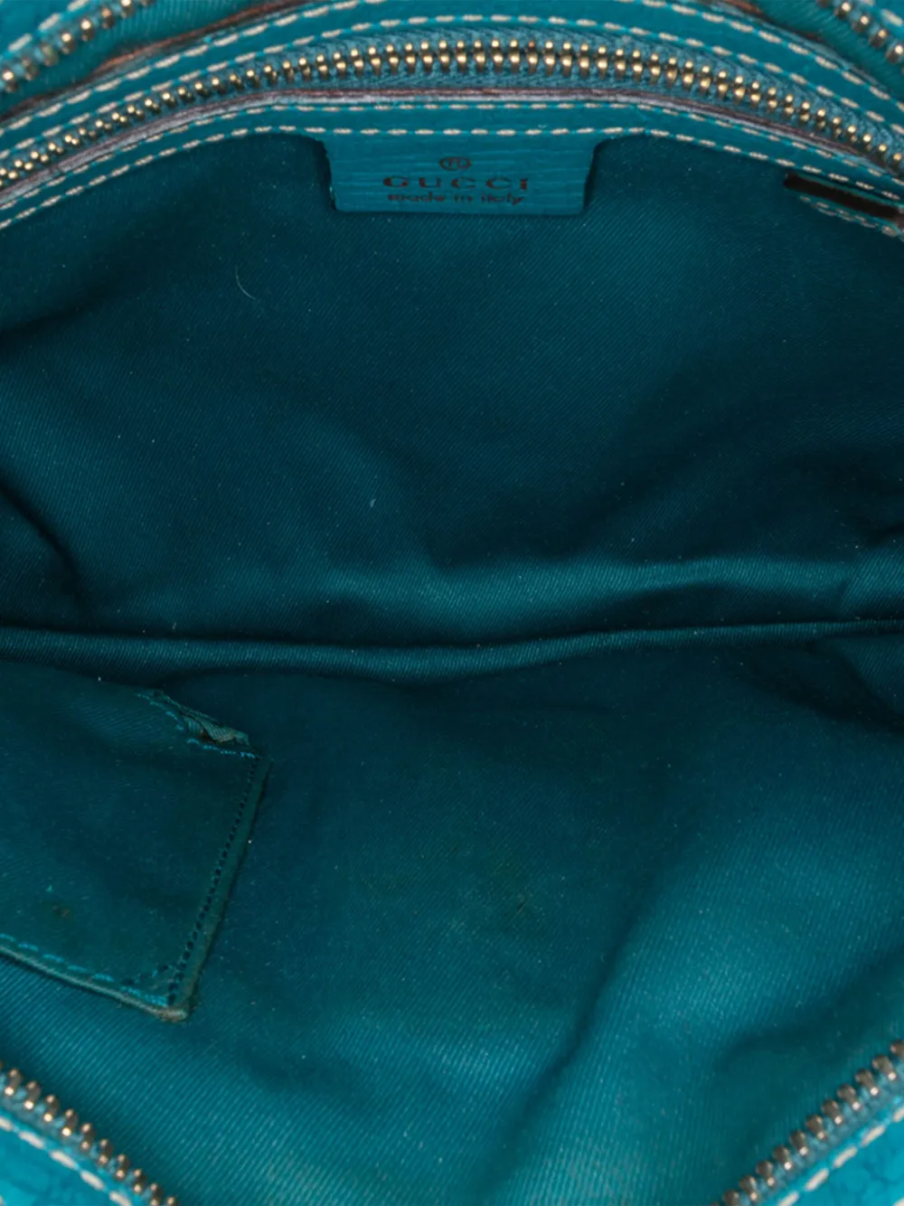 Pre-owned Gucci 2000-2015 Gg Canvas Hasler Web Crossbody Bag In Blue