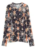 Ulla Johnson tie-dye fitted top - Blue