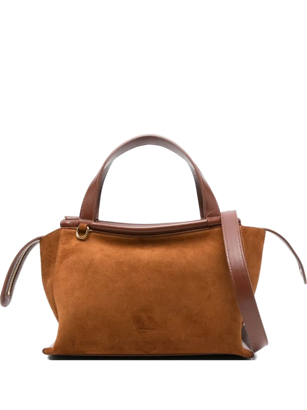 Wandler Ida suede tote bag Zwart