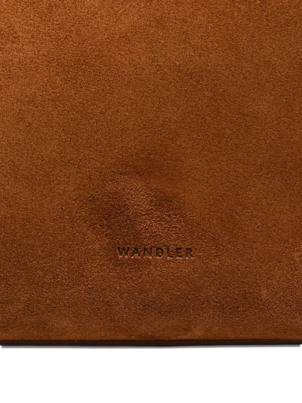 Wandler Ida suede tote bag Zwart