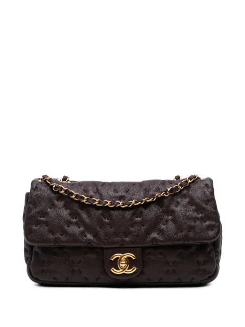 CHANEL Pre-Owned 2011 Caviar Wild Stitch Flap schoudertas