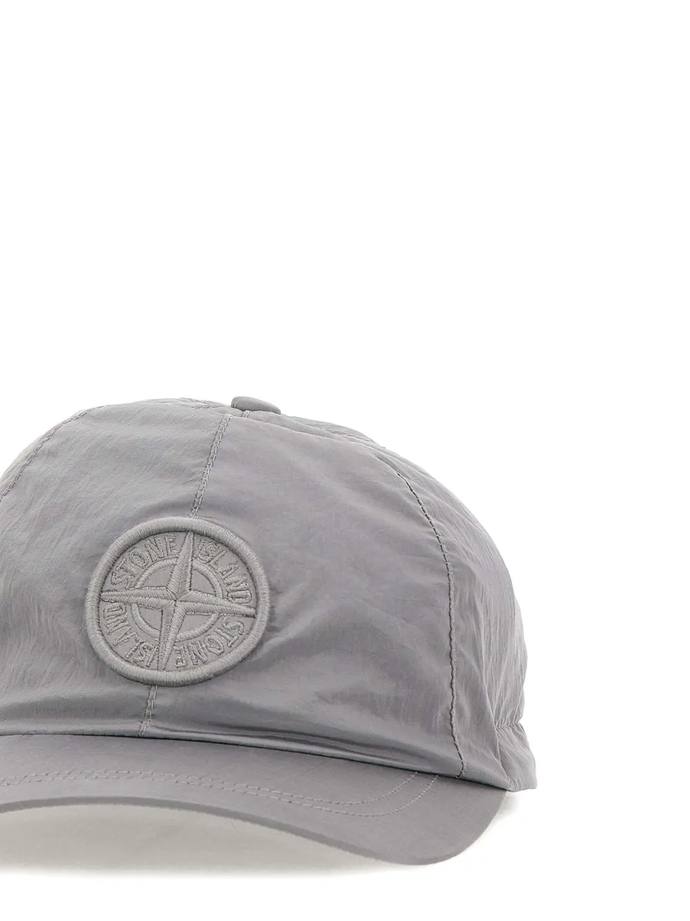 Stone Island compass logo baseball cap Grijs