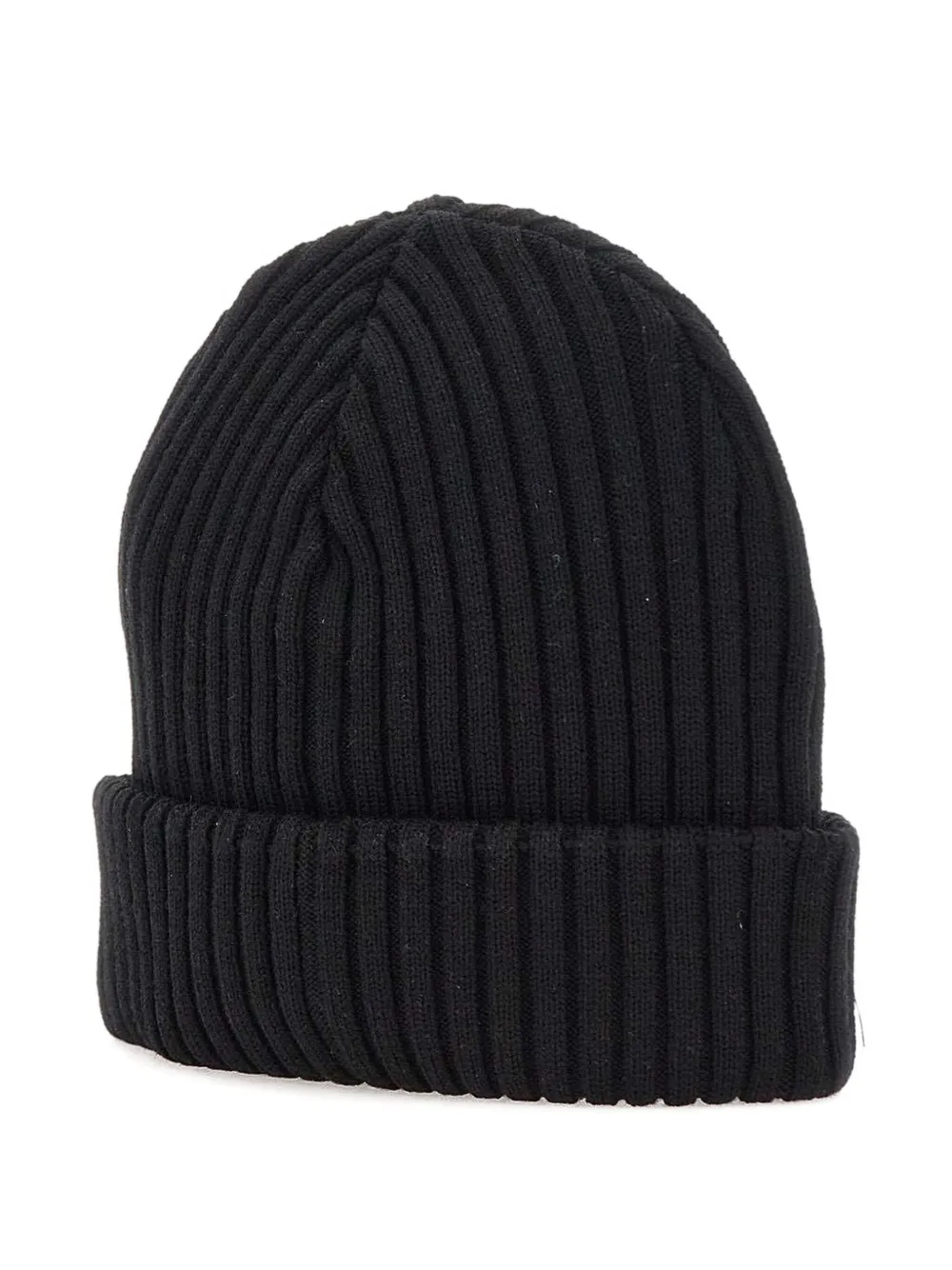 Paul & Shark ribbed logo-label beanie Zwart