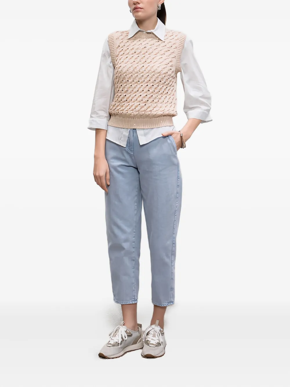 Peserico open-knit vest | Vests & Tank Tops | Image 2