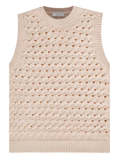 Peserico open-knit vest 