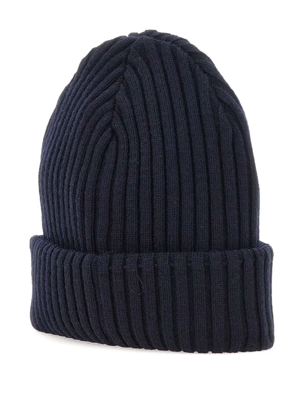 Paul & Shark ribbed logo-label beanie Zwart