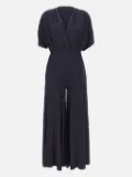 kaos V-neck pleated jumpsuit - Blue