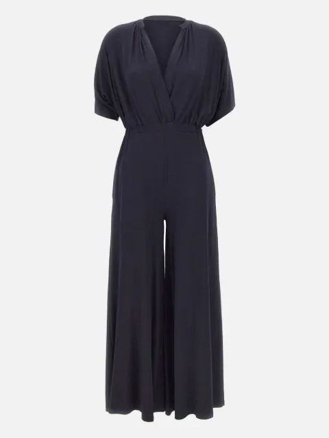kaos V-neck pleated jumpsuit