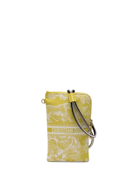 Christian Dior Pre-Owned 2021 Technical Fabric Embroidered Toile De Jouy DiorTravel Multifunction Pouch crossbody bag
