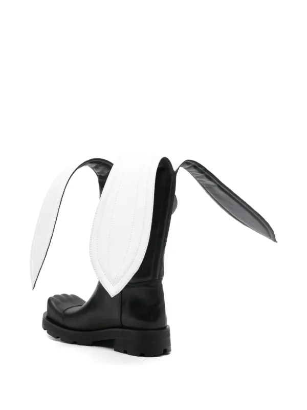 Charles Jeffrey Loverboy 45mm Leather Flap Boots | Black | FARFETCH