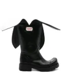 Charles Jeffrey Loverboy 45mm leather flap boots - Black