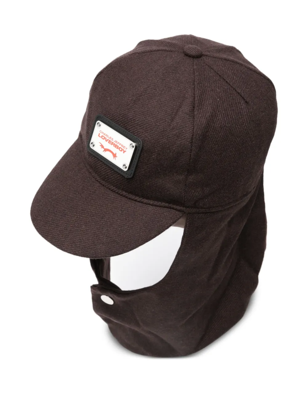 Charles Jeffrey Lover logo-plaque flap cap Bruin