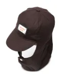 Charles Jeffrey Loverboy logo-plaque flap cap - Brown