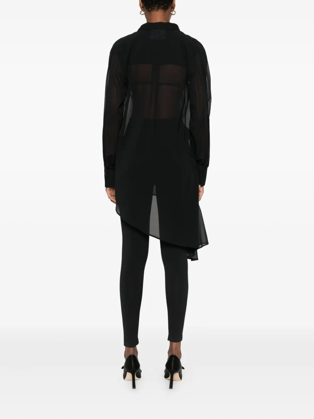 Erika Cavallini Asymmetrische jurk Zwart