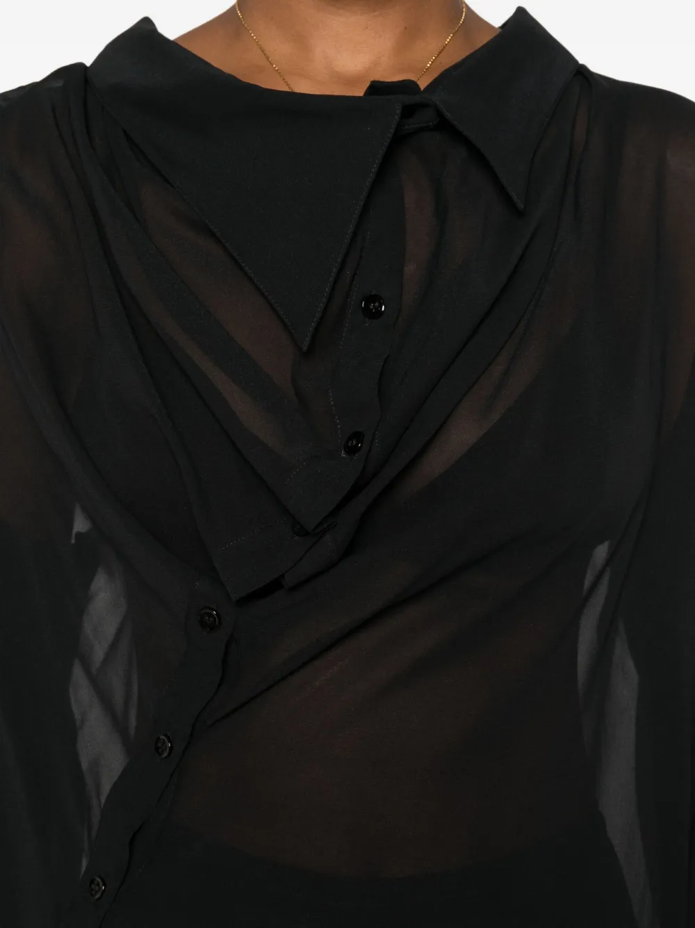 Erika Cavallini Asymmetrische jurk Zwart