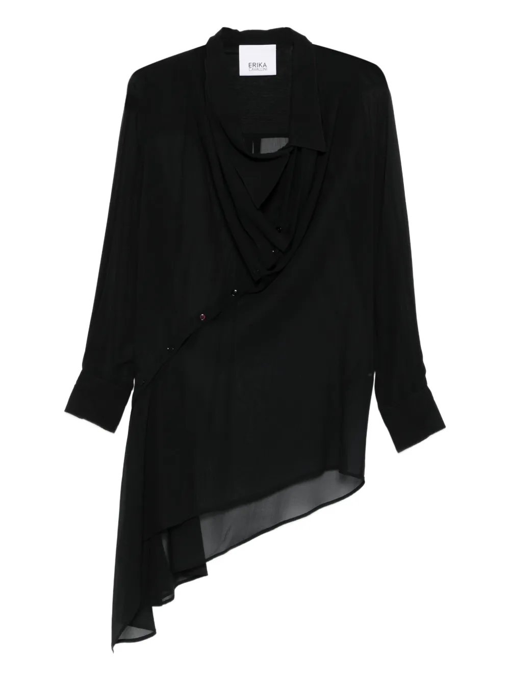 Erika Cavallini  layered asymmetric dress | Black | Image 1