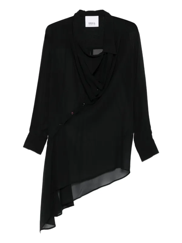 erika asymmetrical mini dress Cavallini Layered Asymmetric | Black Lemons dress