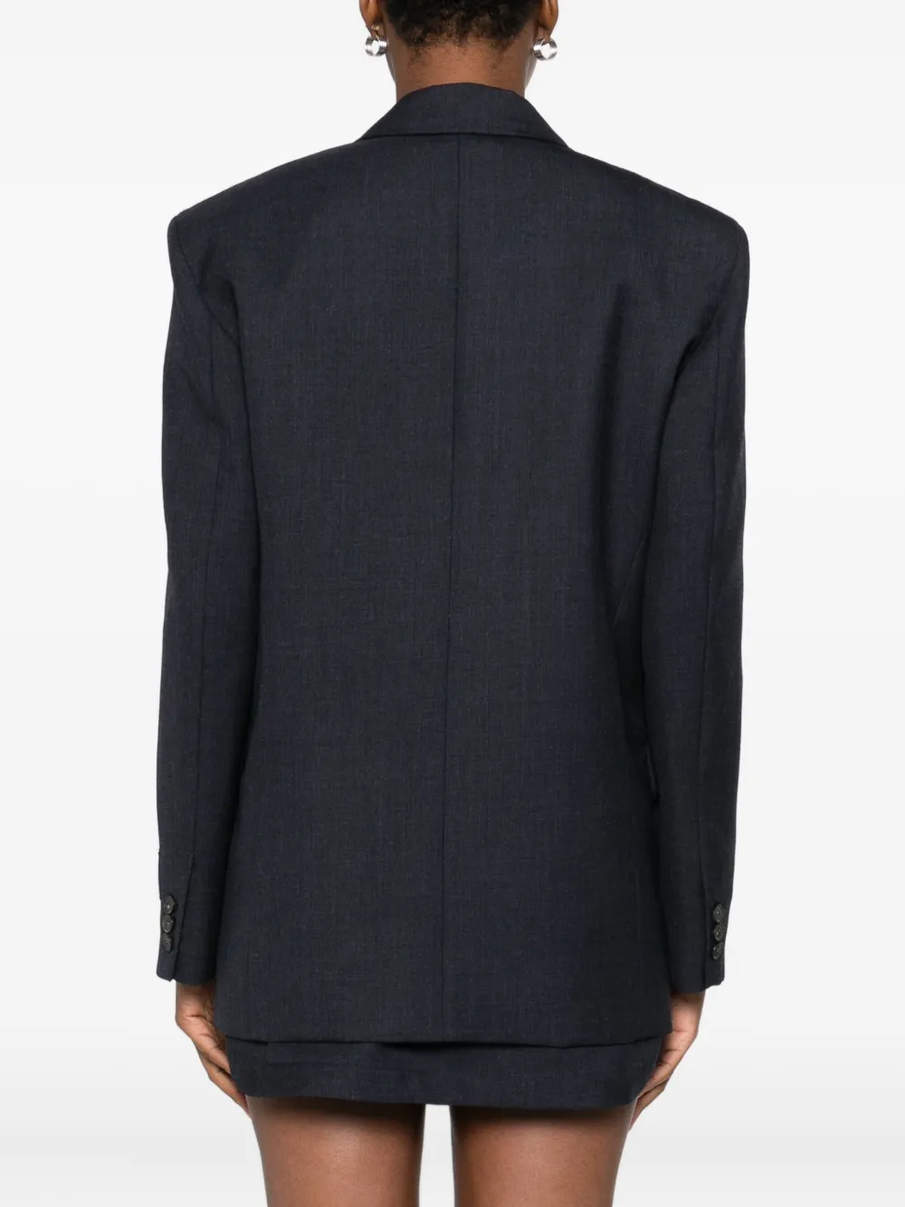 Erika Cavallini Pinstripe Single-breasted Blazer In Black