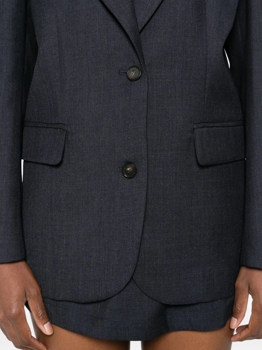 Erika Cavallini Pinstripe Single-breasted Blazer In Black