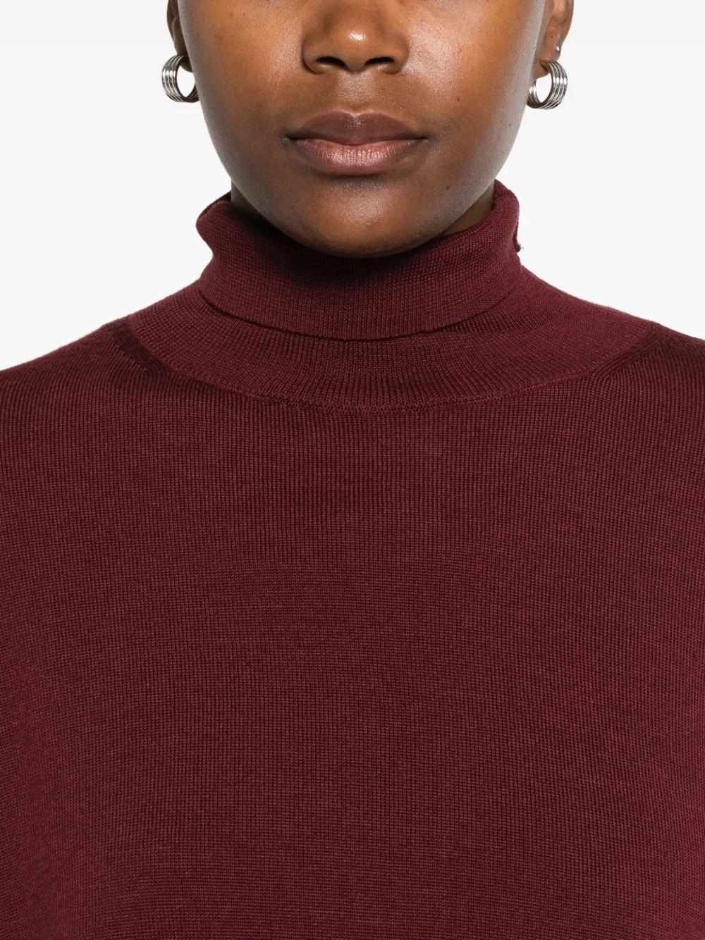 Erika Cavallini Fenice Turtleneck Top In Brown