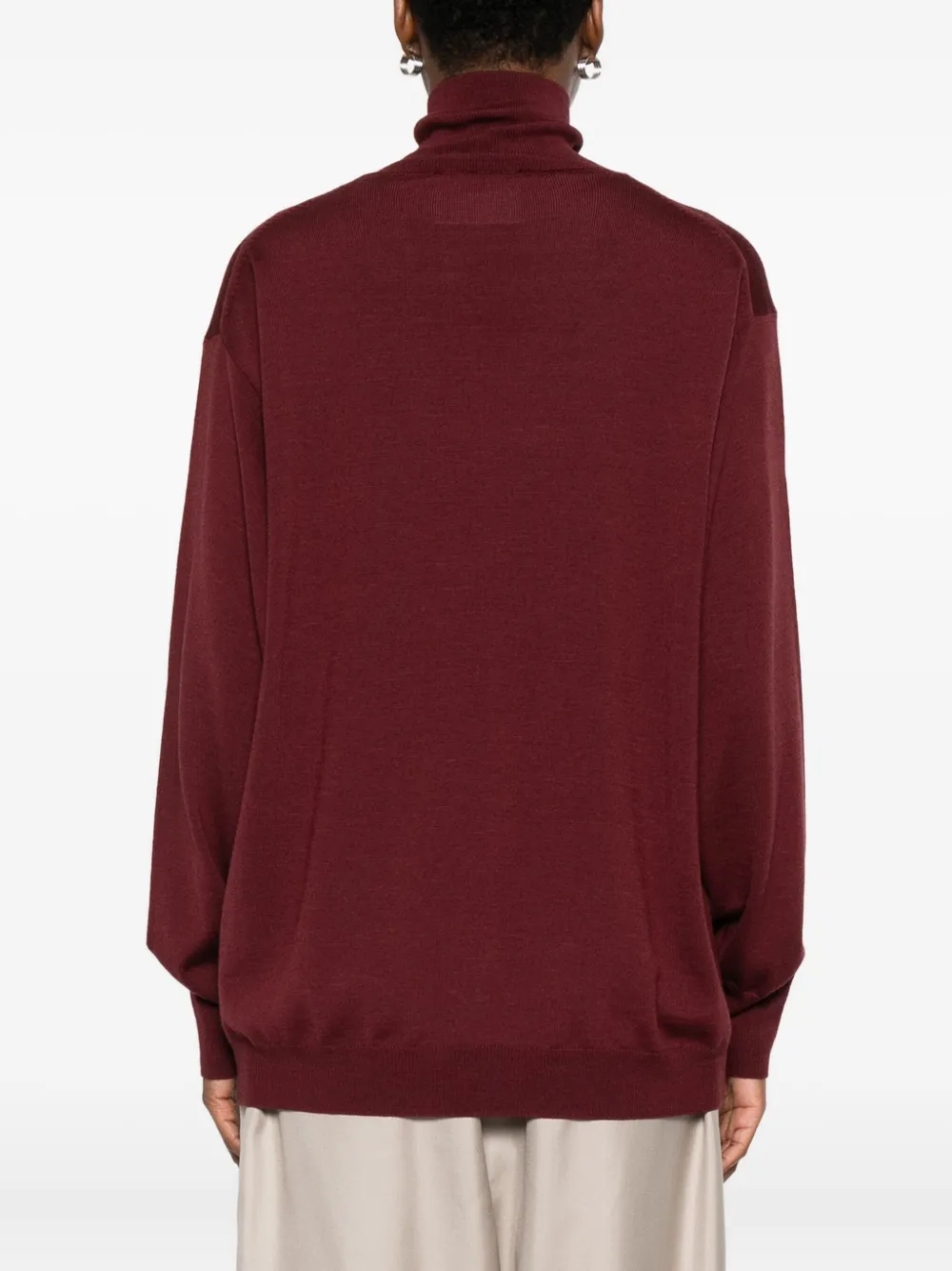 Erika Cavallini Fenice Turtleneck Top In Brown