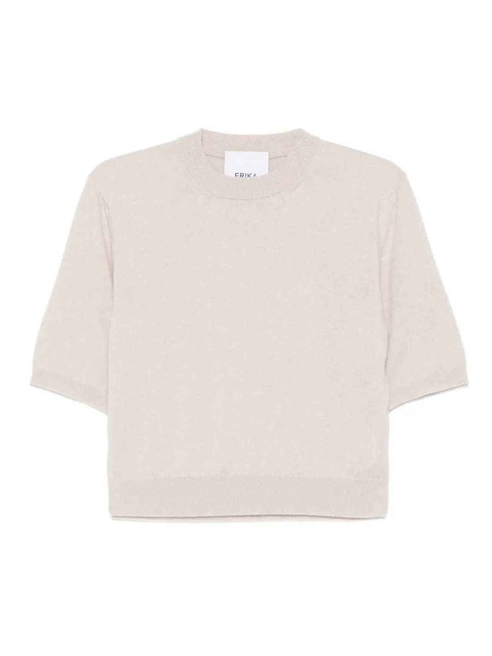 Erika Cavallini  short-sleeve crew-neck sweater | Neutrals | Image 1