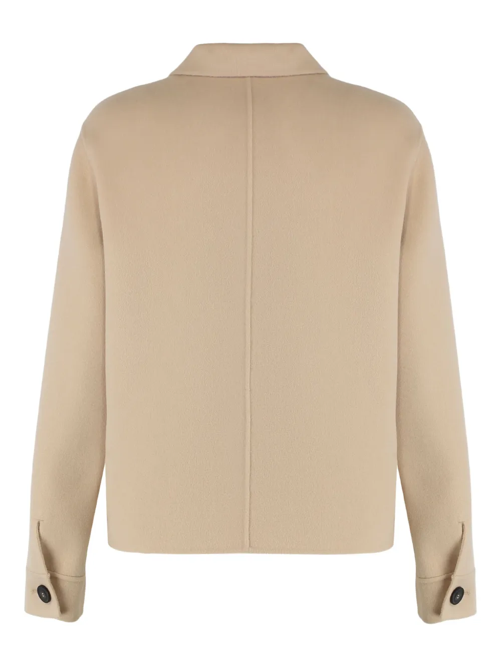 Weekend Max Mara Button-fastening Patch-pocket Jacket In Gray