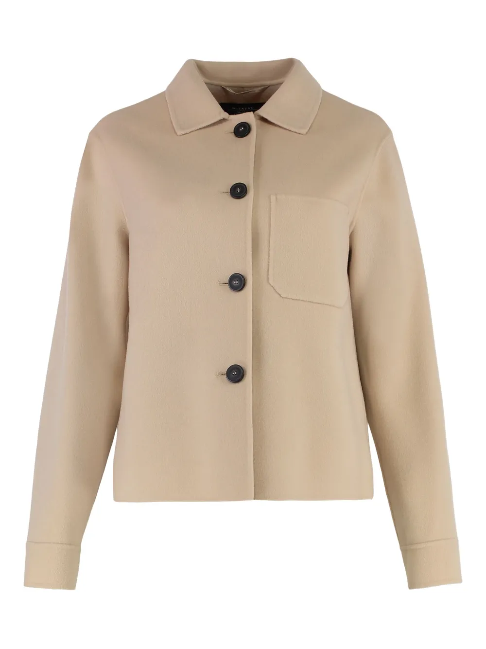 Weekend Max Mara Jack met opgestikte zak en knoopsluiting Beige