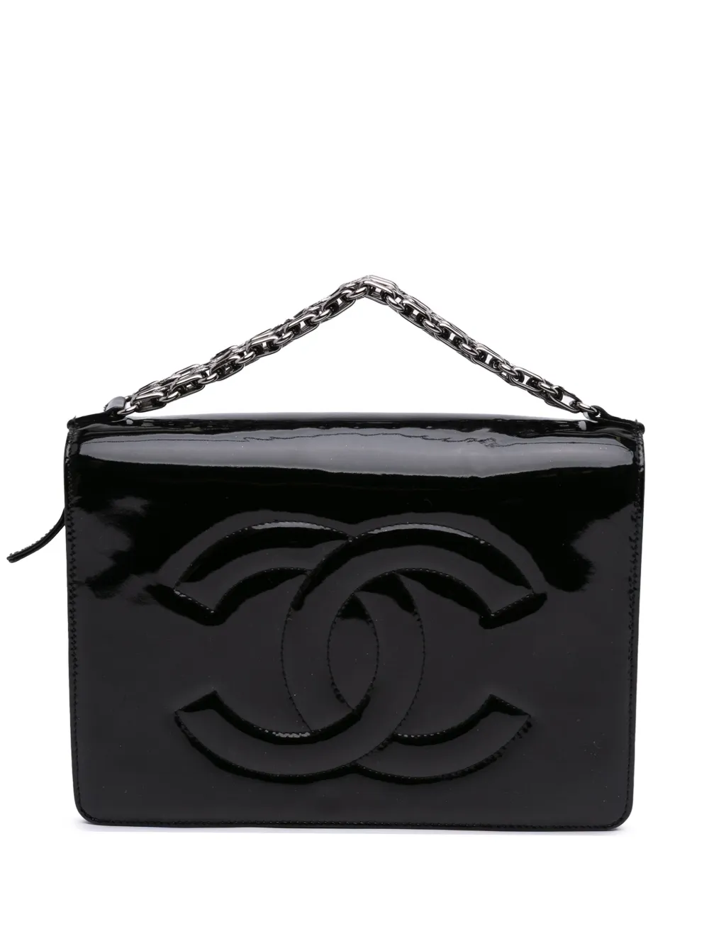 2012 Mini CC Patent Clutch With Chain handbag