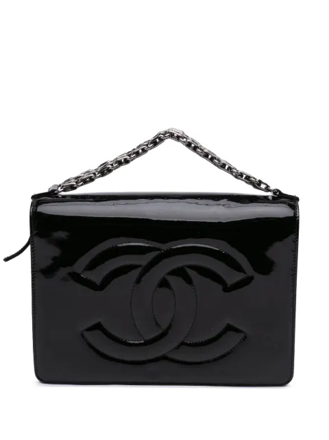 CHANEL Pre-Owned 2012 Mini CC Patent Clutch With Chain handbag