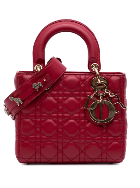 Christian Dior Pre-Owned 2019 Kleine leren Cannage My ABCDior Lady Dior tas