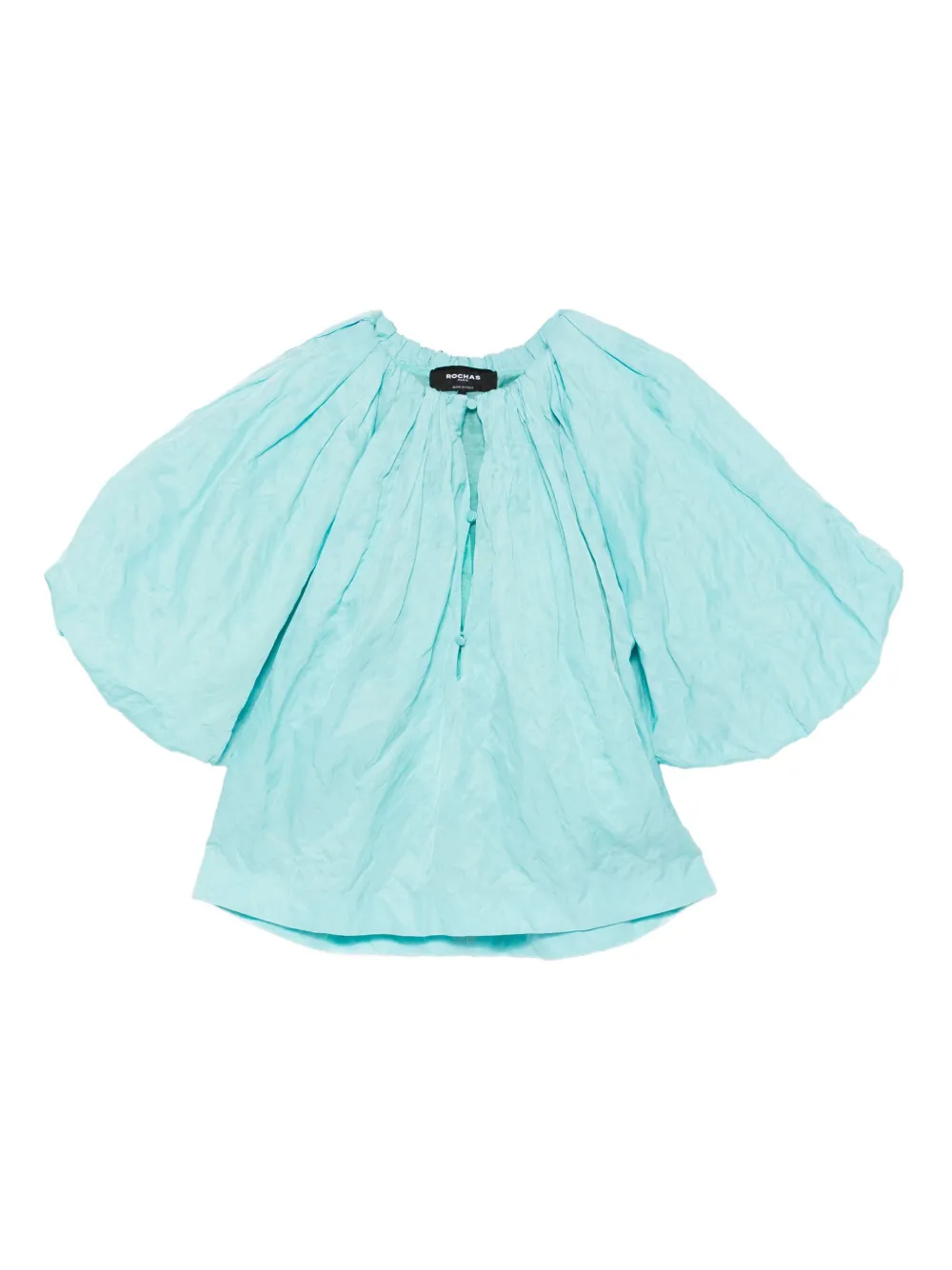 balloon-sleeve blouse