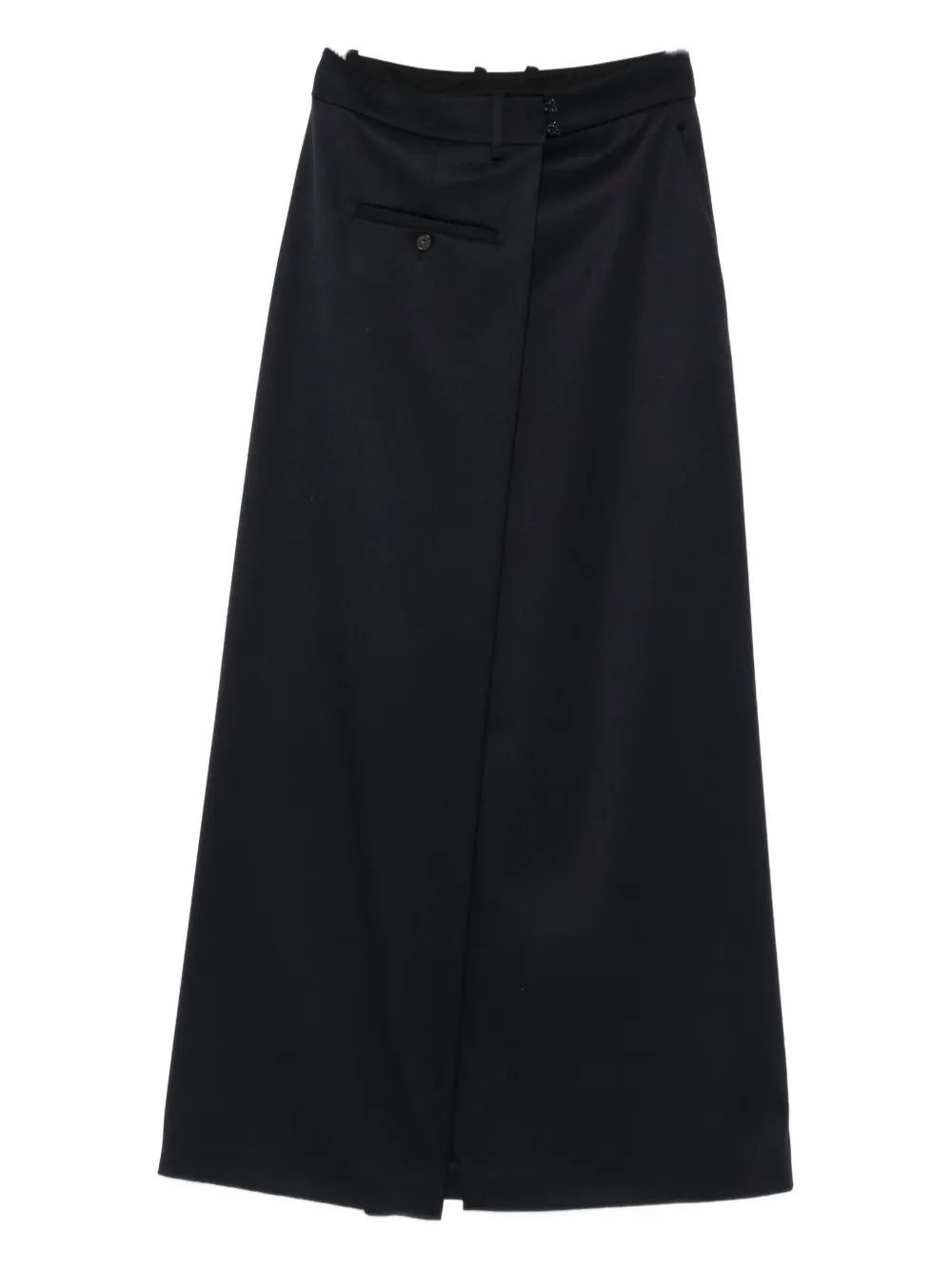 Erika Cavallini  wrap-front midi skirt | Blue | Image 1