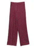 Erika Cavallini geometric-print trousers - Red