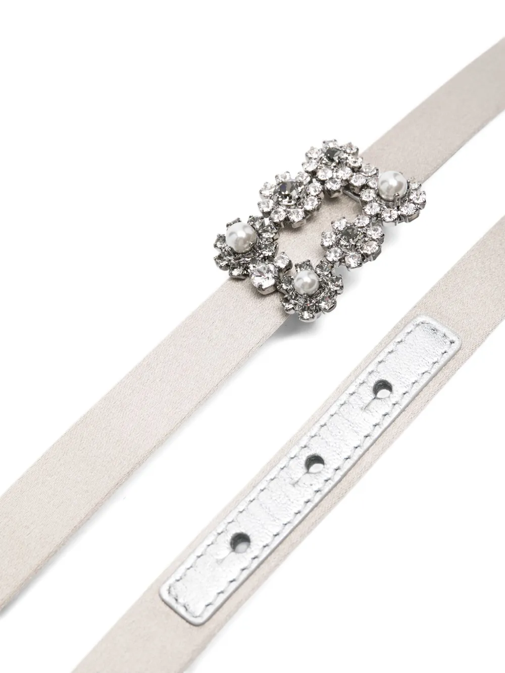 Roger Vivier crystal-embellished leather belt | Image 2