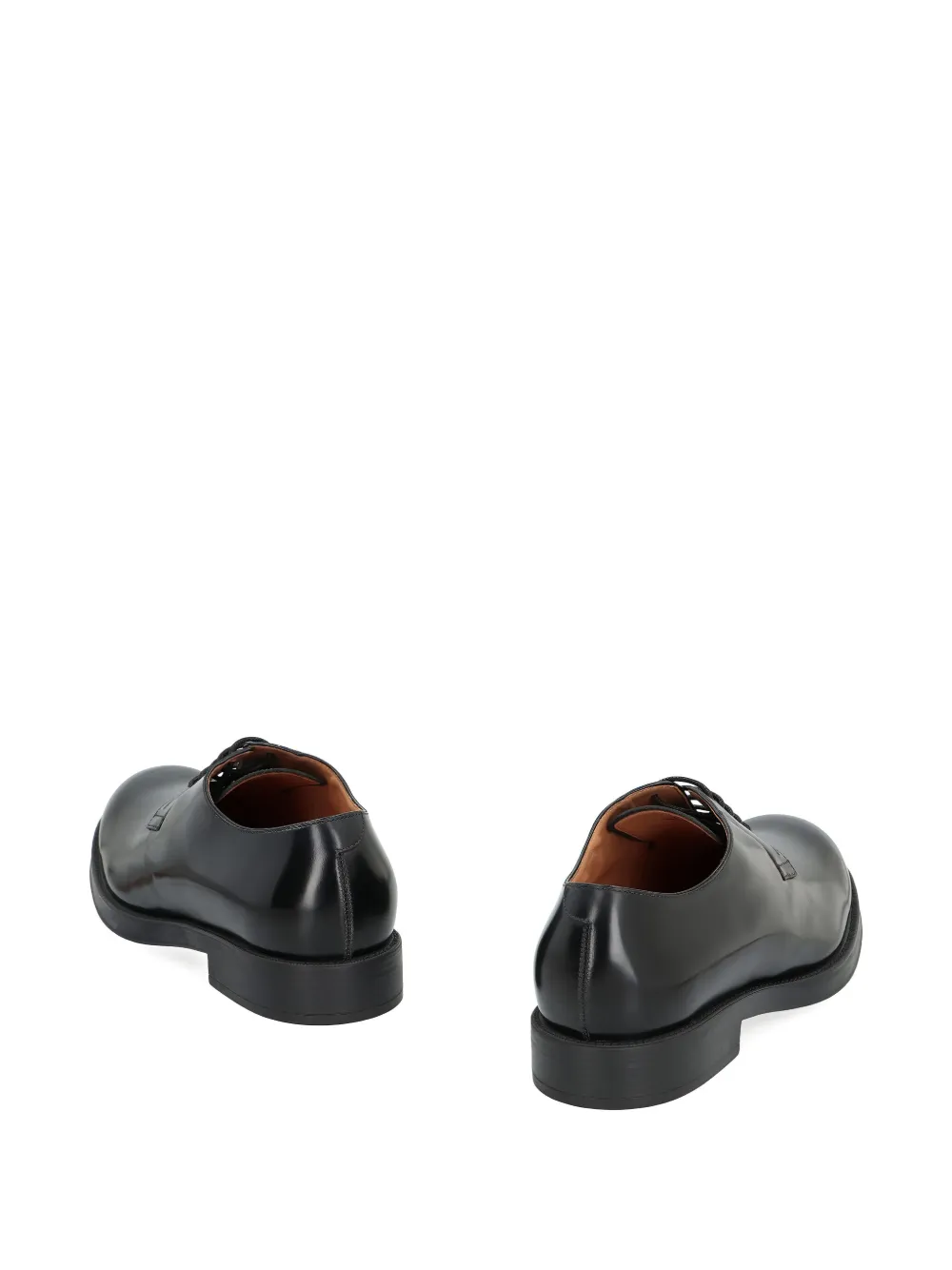 Tod's leather lace-up derby shoes Black