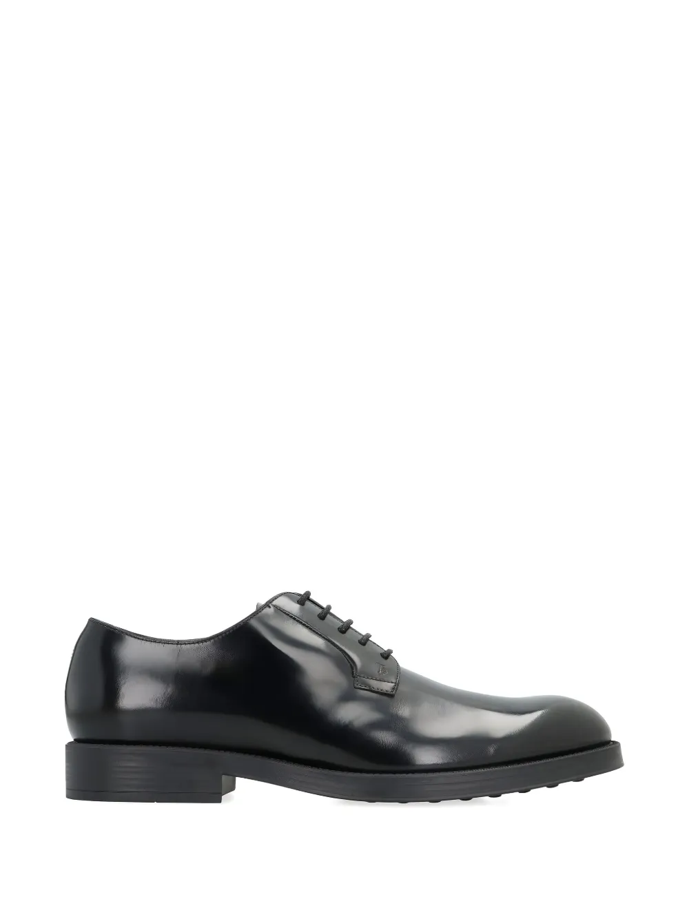 Tod's leather lace-up derby shoes Black