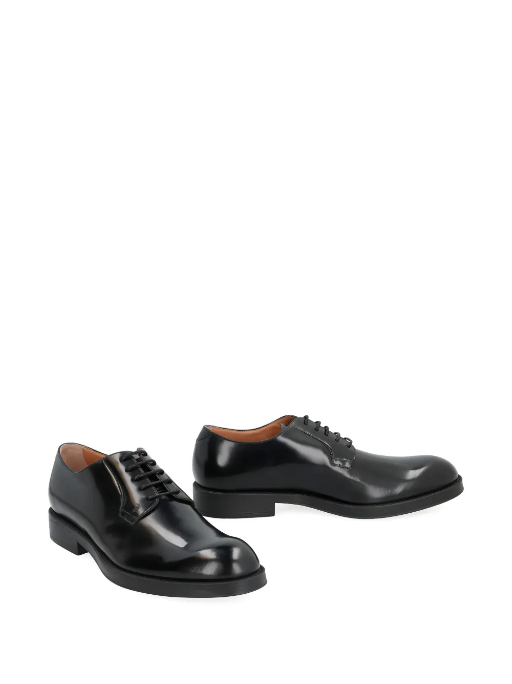 Tod's leather lace-up derby shoes Black