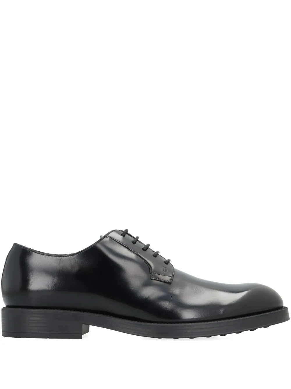 Tod's leather lace-up derby shoes Black