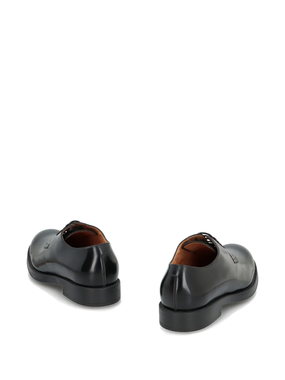Tod's leather lace-up derby shoes Black
