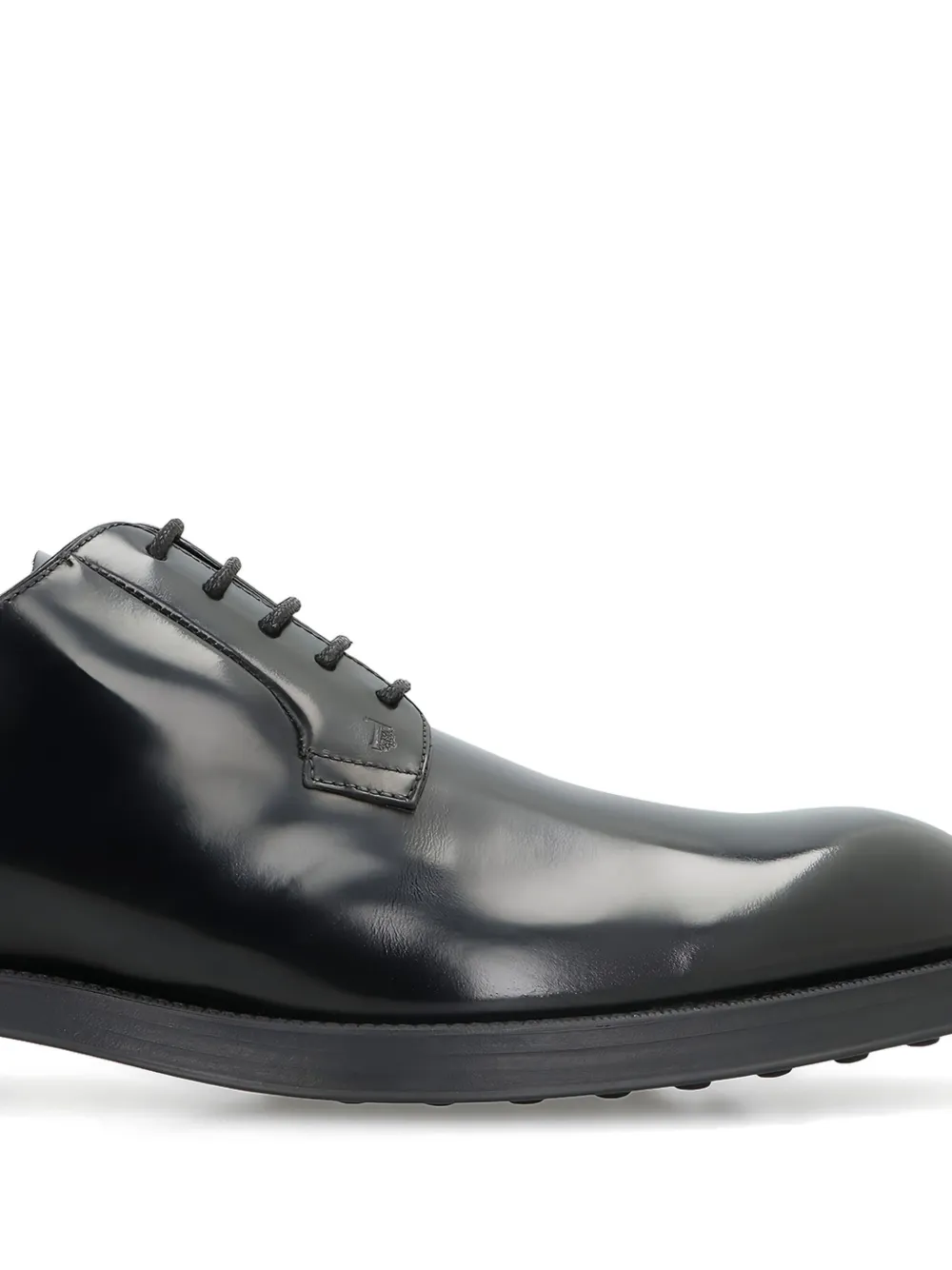 Tod's leather lace-up derby shoes Black