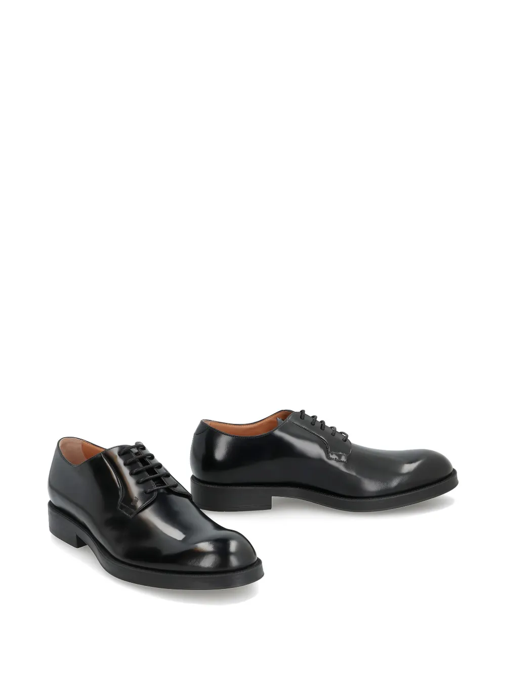 Tod's leather lace-up derby shoes Black