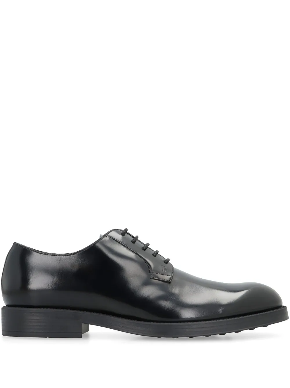 Tod's leather lace-up derby shoes Black