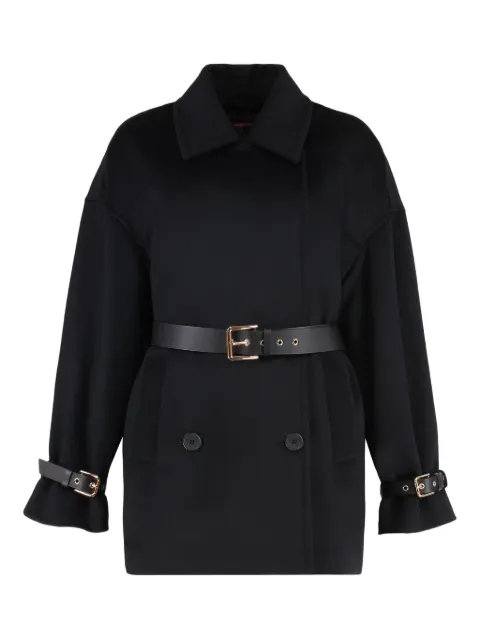 Max Mara chamarra con doble botonadura y cinturón