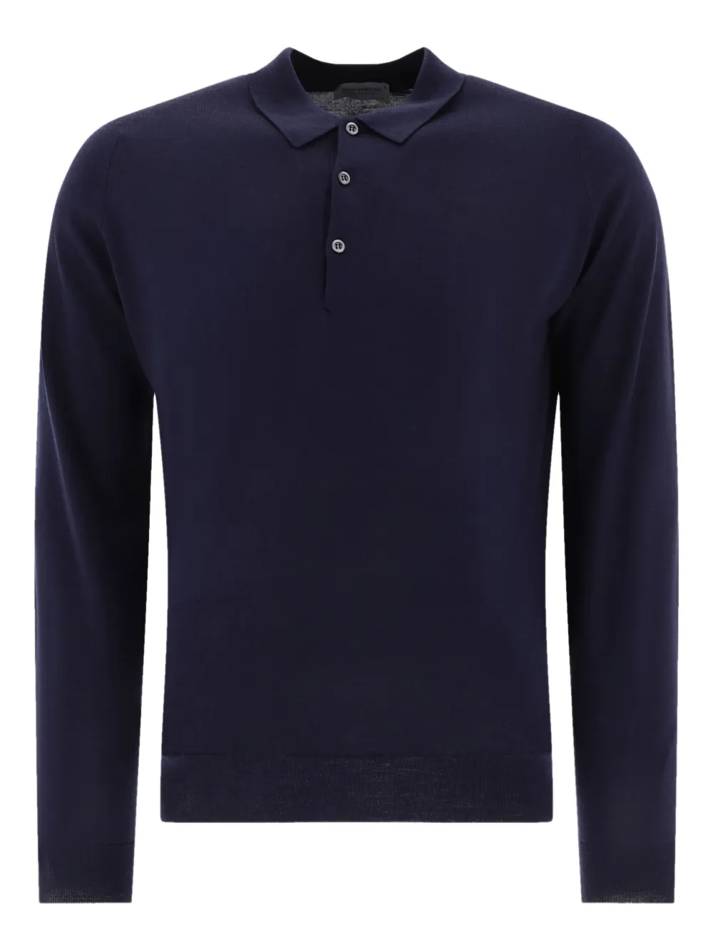wool long-sleeve polo shirt