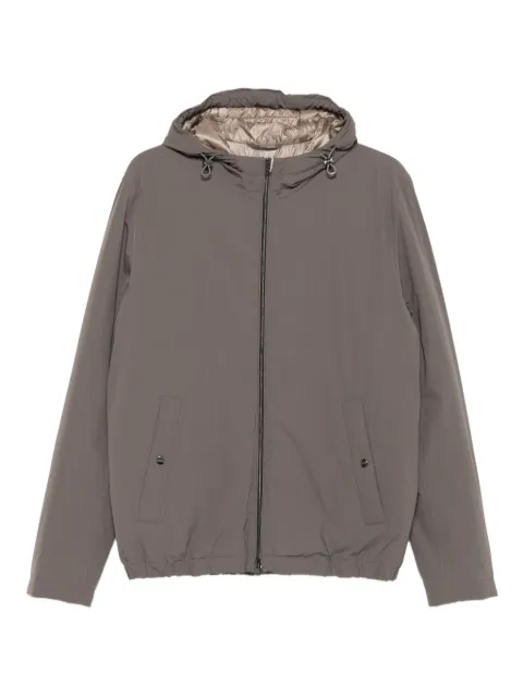 Herno hooded zip-front jacket