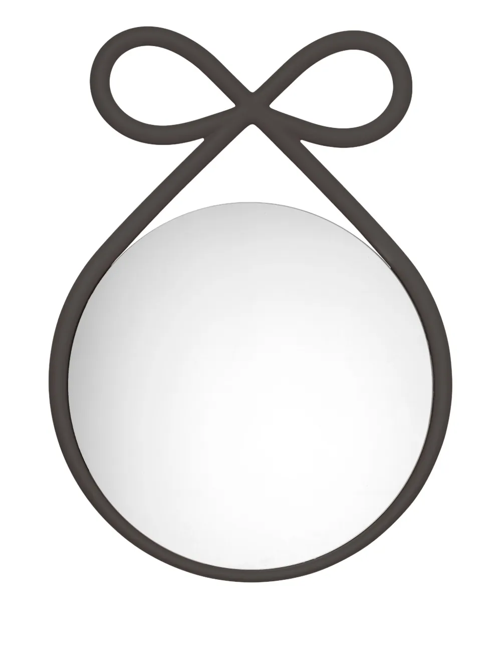 Qeeboo Ribbon-bow mirror | Black | Image 1