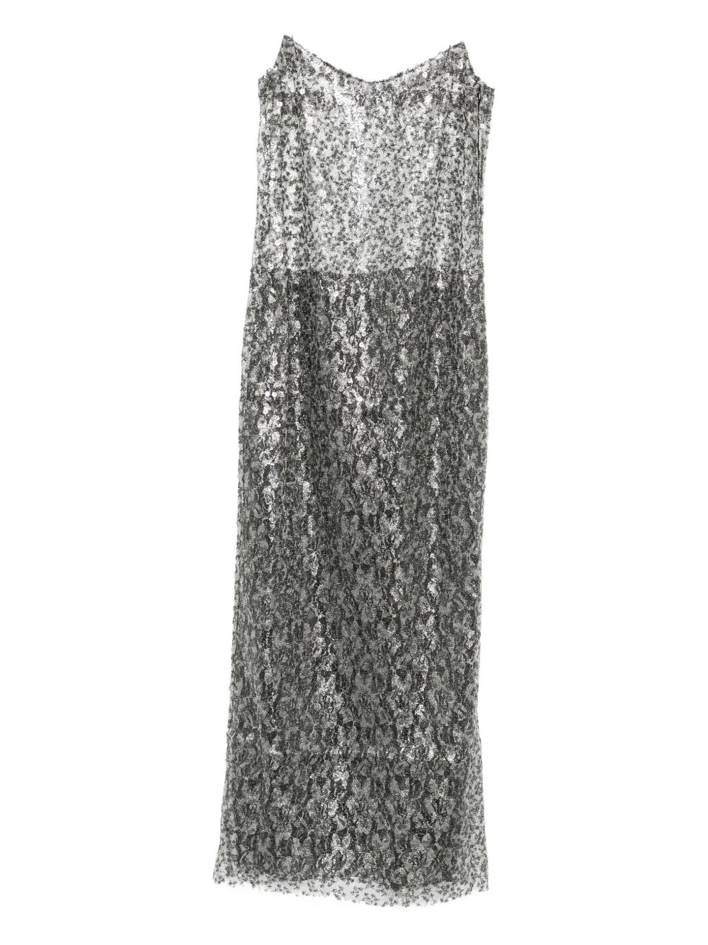 Christopher Esber Sequin-embellishment Maxi Dress In Gray