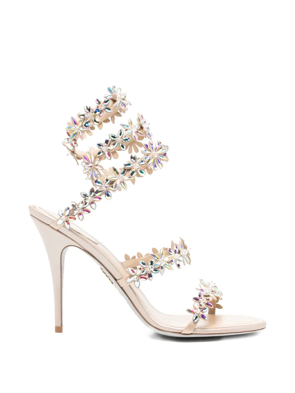 René Caovilla Eva heeled sandals Beige